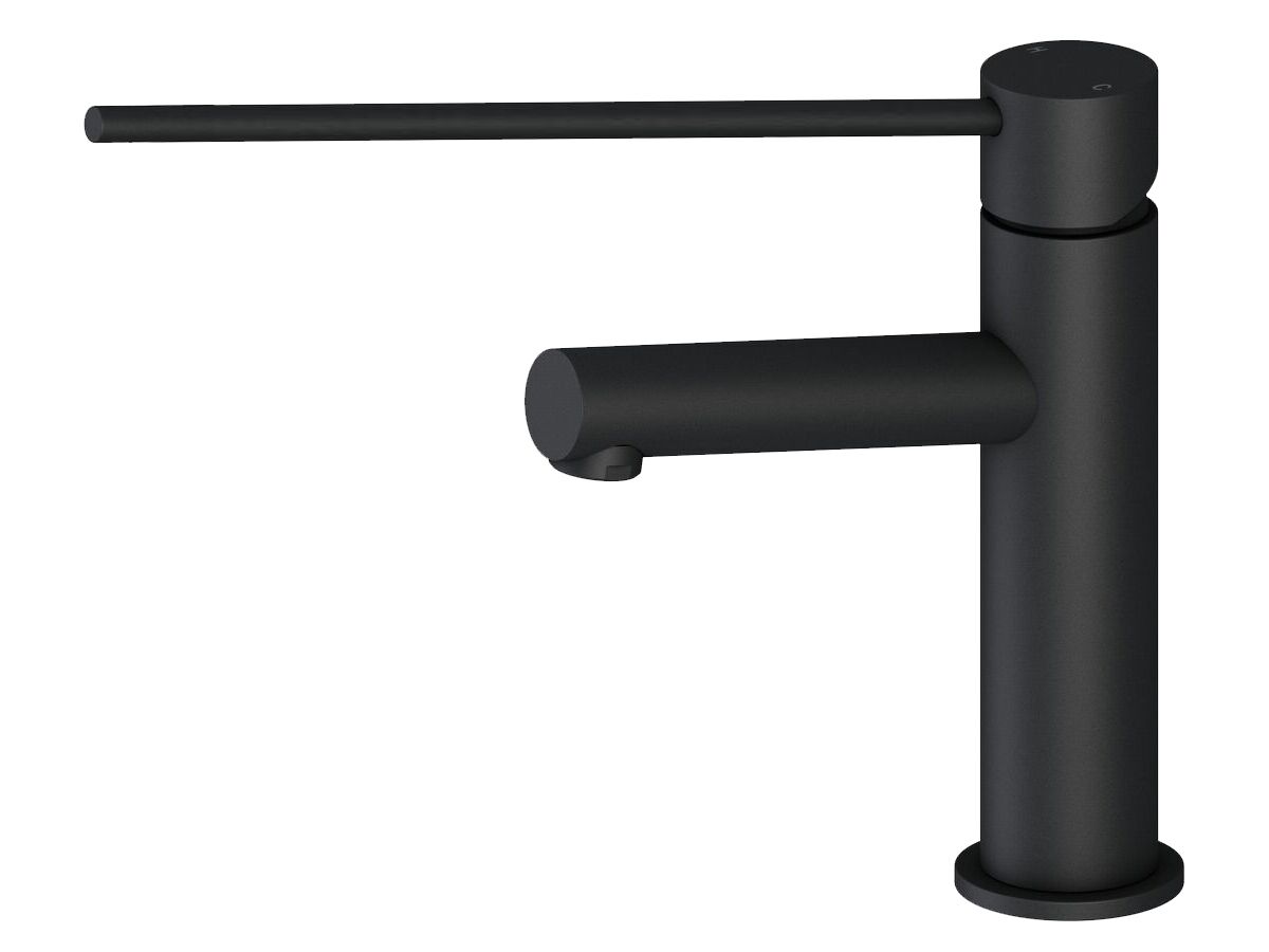 Mizu Drift MK2 Basin Mixer with Extended Lever Matte Black (5 Star)