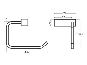 Mizu Bloc MK2 Toilet Roll Holder