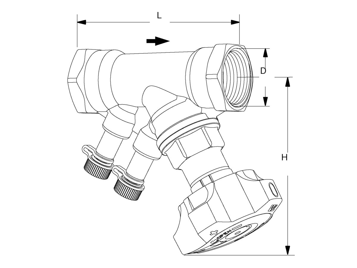 TA Stad Balancing Valve Pn25 W/M