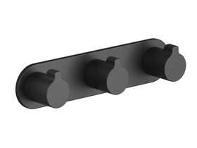 Supporting Image - Faucet Strommen Vara Fin Wall Top Assembly with Diverter Trimset Matte Black Lead Free