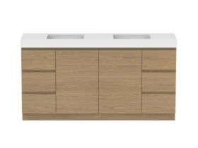 Hero - Posh Domaine 1800mm Floor Mount Vanity Unit Conventional Double Bowl 90mm Top