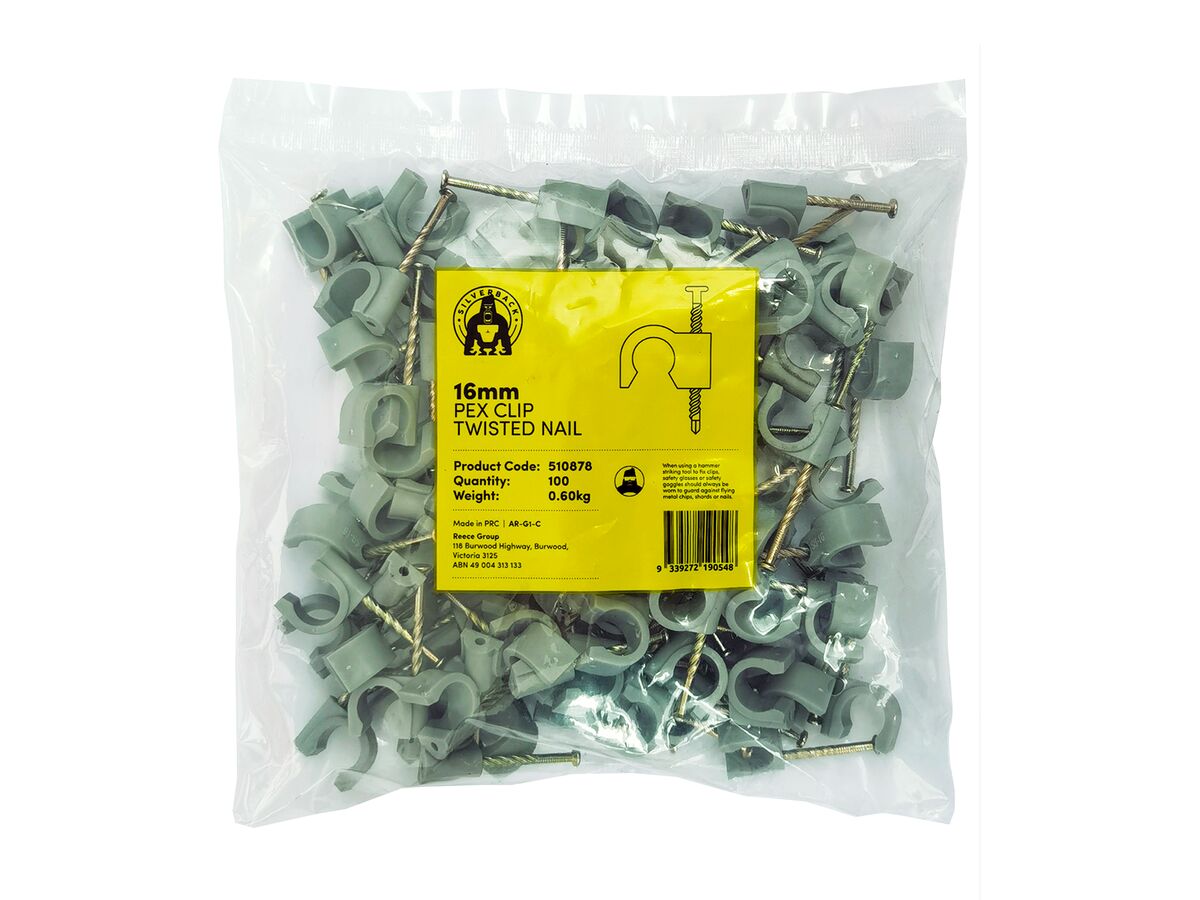 Silverback Pex Clip 16mm Twist Nail (100)