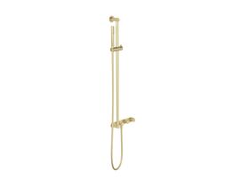 Hero - Faucet Strommen Vara Fin Wall Set with Single Rail Shower Tap System Kit Brushed Admiralty Brass (3 Star) Lead Free