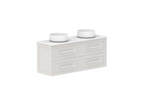 Supporting Image - Kado Lux Ensuite All Drawer Twin 1200mm Wall Hung Double Basin 20mm Top
