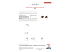 Specification Sheet - Sussex Scala Wall Top Assembly Living Rustic Bronze