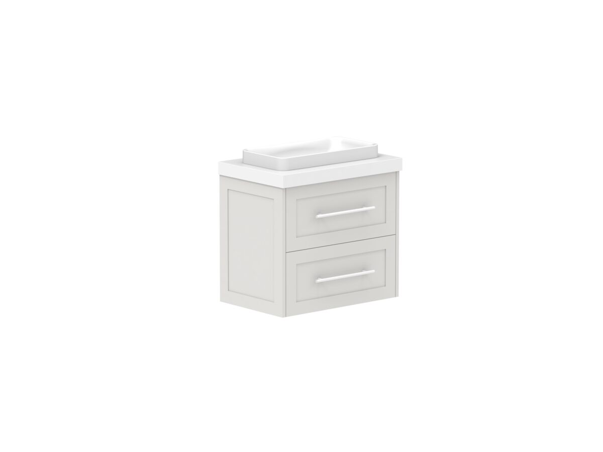 Supporting Image - Kado Lux Ensuite All Drawer Twin 600mm Wall Hung Centre Basin 50mm Top