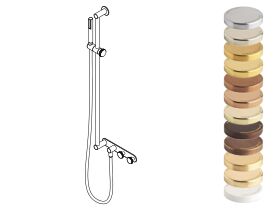 Hero - Faucet Strommen Vara Disc Wall Set with Single Rail Shower Tap System Specialty Finish (3 Star) Lead Free
