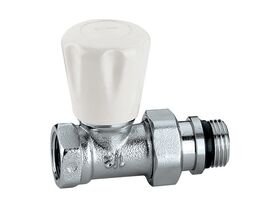 Caleffi Radiator Valve Manual Straight Female 1/2"