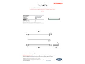Specification Sheet - Sussex Scala Vanity Shelf LUX PVD Brushed Oyster Nickel