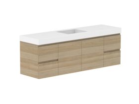 Supporting Image - Posh Domaine 1800mm Wall Hung Vanity Unit Conventional Single Bowl 90mm Top