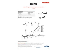 Specification Sheet - Mizu Drift 40 Degree Accessible WC Kit Left Hand Matte Black