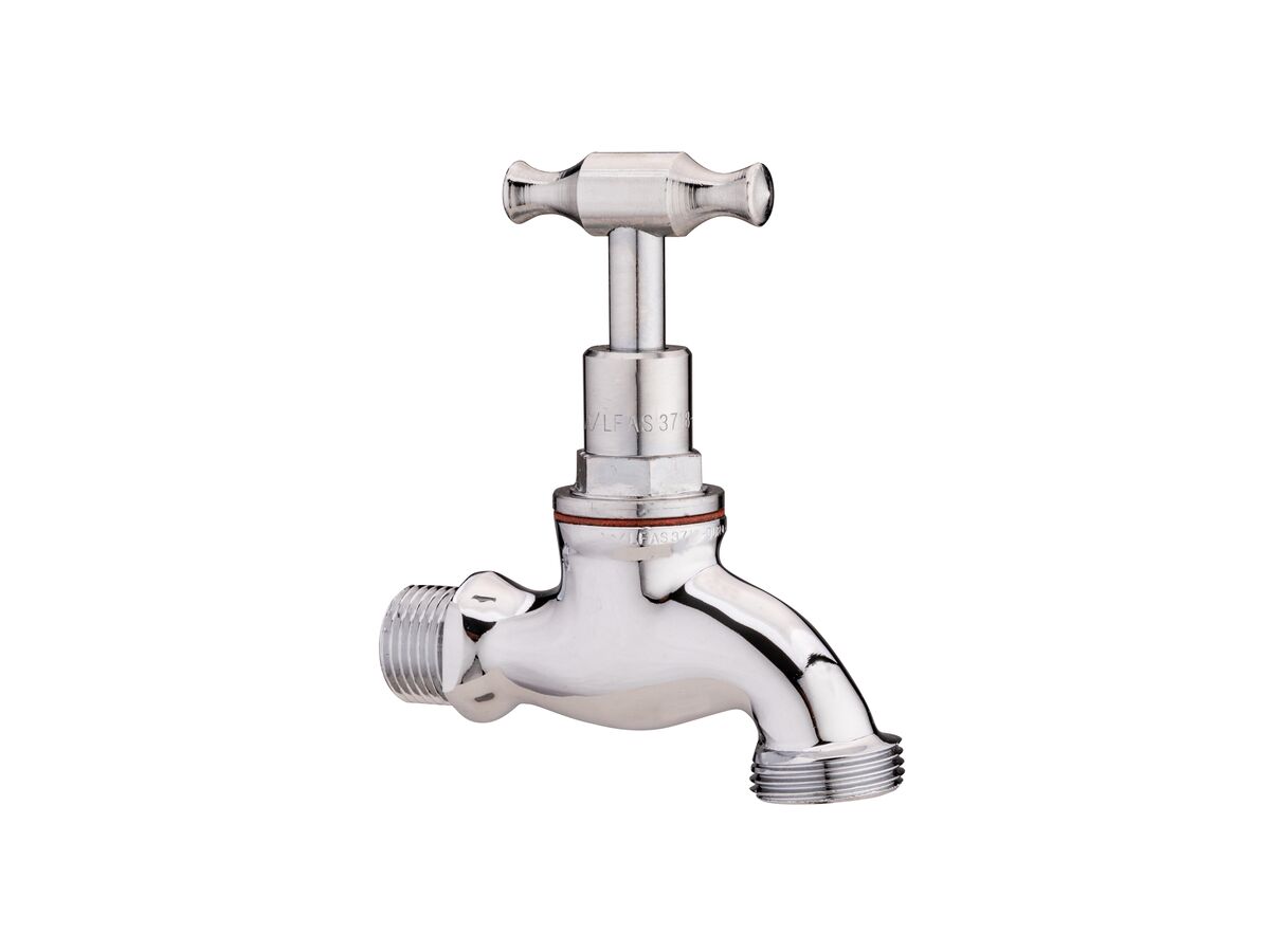 Supporting Image - Dura Bib Hose Male T-Head Chrome (O-Ring) 15mm Lead Free