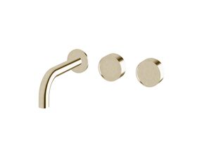 Hero - Sussex Pure Elemental Wall Bath Hostess System 160mm PVD Brushed Platinum Gold