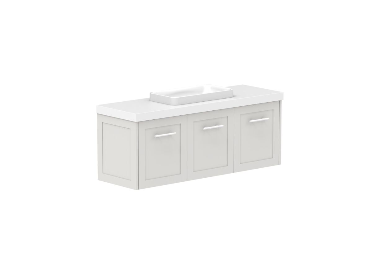 Supporting Image - Kado Lux Ensuite All Door 1200mm Wall Hung Centre Basin 50mm Top