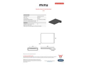 Specification Sheet - Mizu Bloc Waterfall Outlet Matte Black