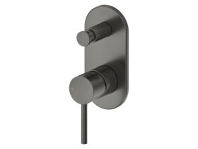 Mizu Drift Shower Mixer with Diverter Brushed Gunmetal