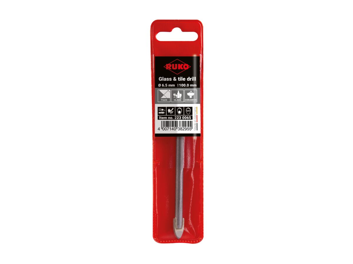 Ruko Glass & Tile Drill Bit - 6.5mm