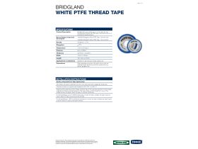 Technical Guide - Bridgland White PTFE Tape 12mm x 10mtr