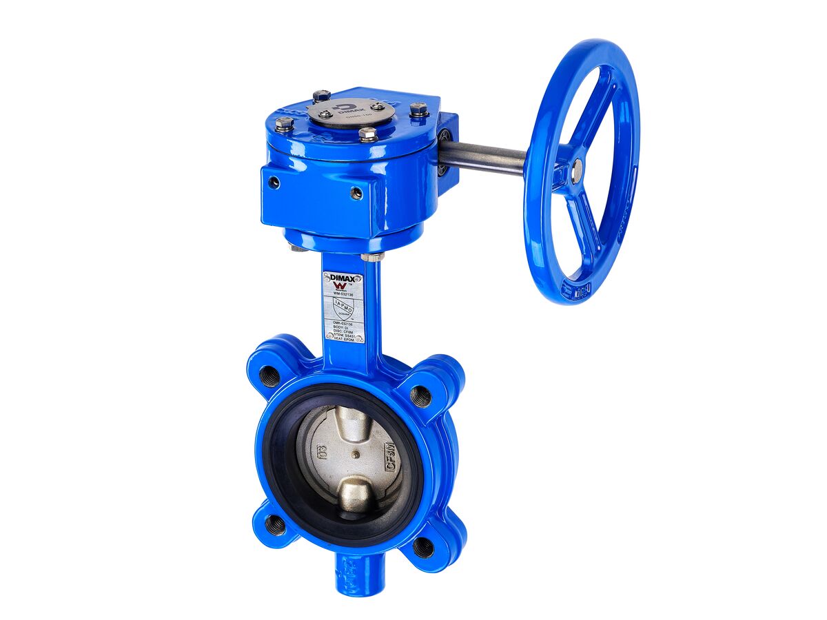 Dimax Butterfly Valve Lugged Table E Geared 80mm