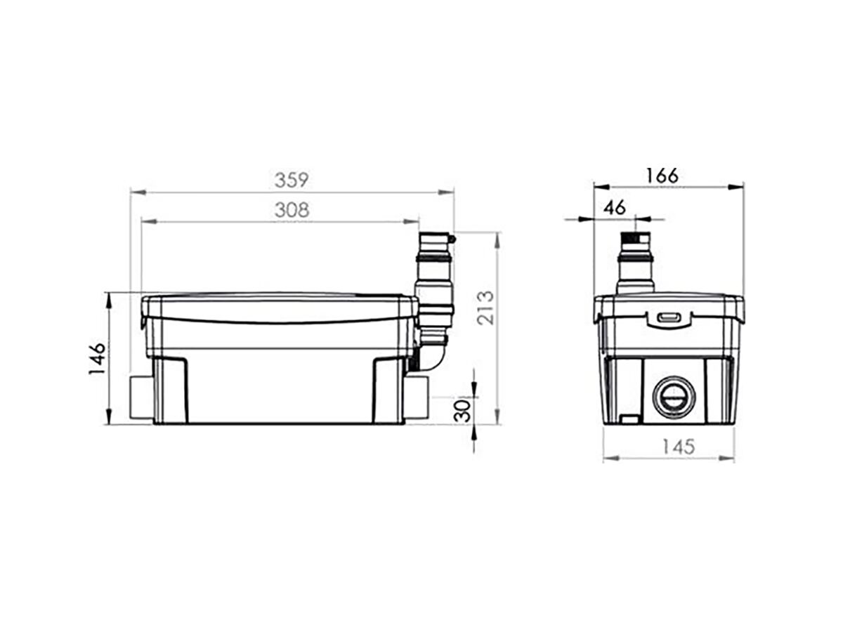 Pump Sanishower Basin or Shower