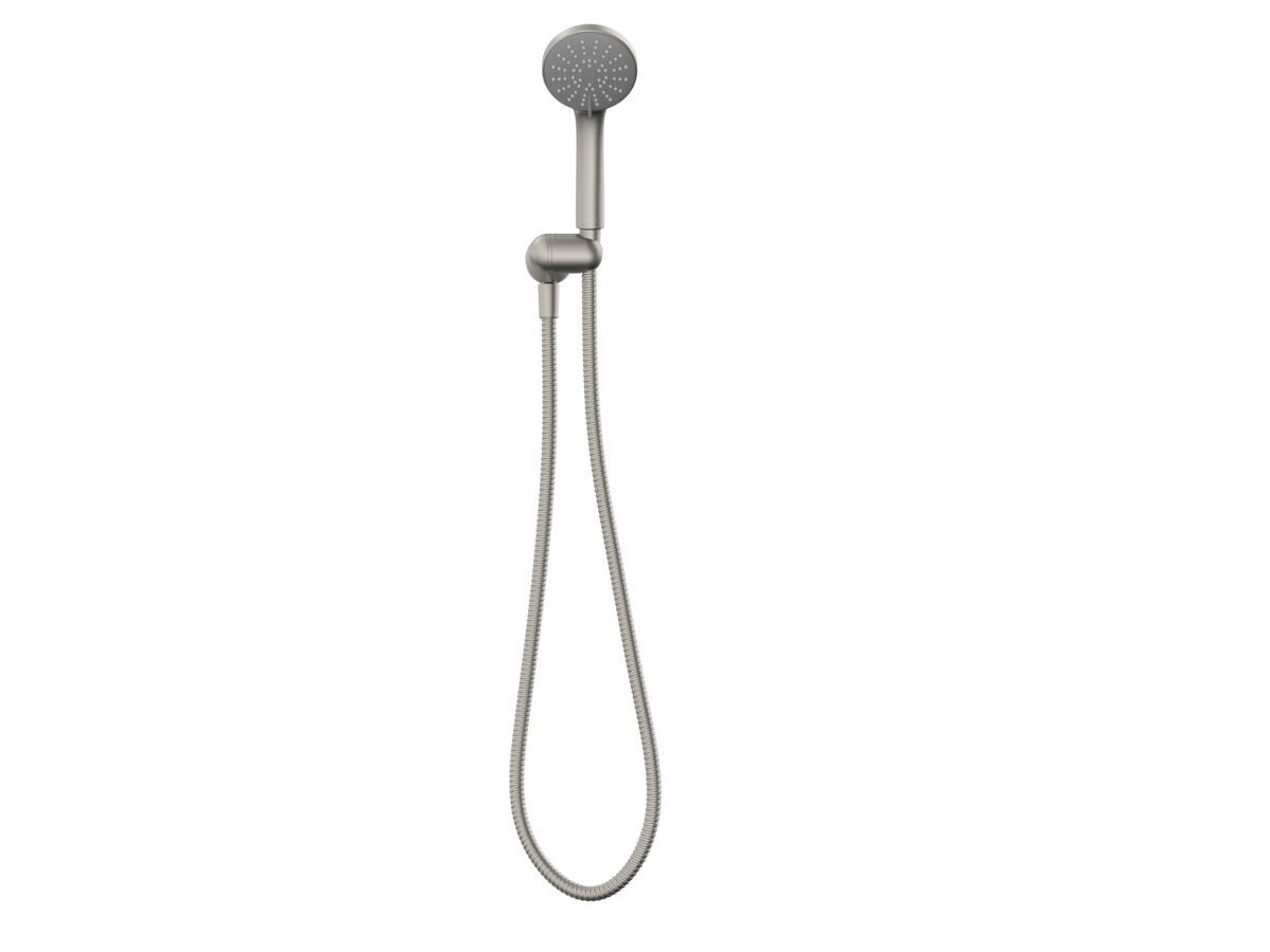Supporting Image - Posh Solus MK3 Handshower with Water Inlet Wall Bracket 3 Function Brushed Nickel (4 Star)