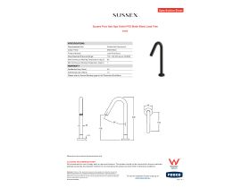 Specification Sheet - Sussex Pure Hob Spa Outlet PVD Matte Black Lead Free