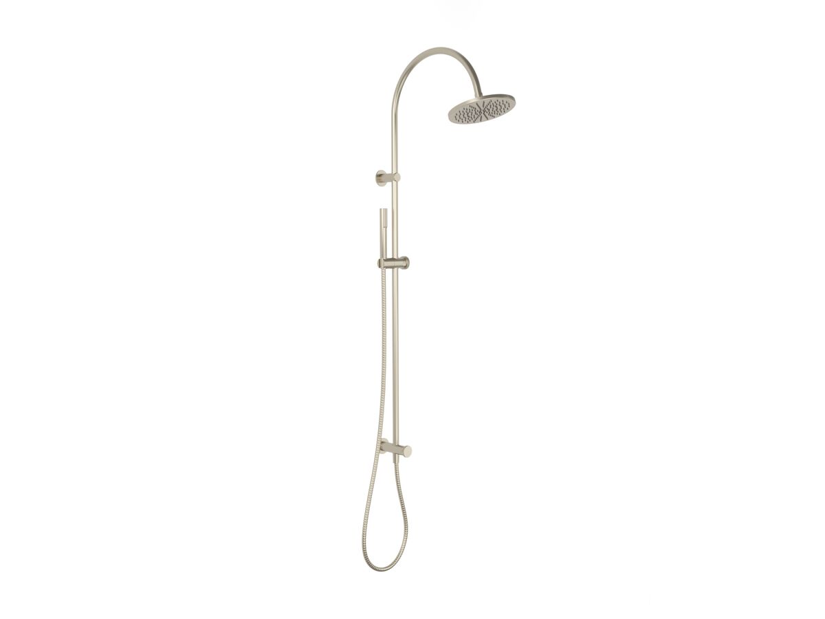 Hero - Faucet Strommen Vara Disc Twin Rail Shower Brushed Nickel (3 Star)