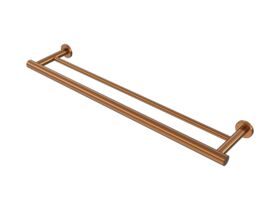 Supporting Image - Mizu Drift Double Towel Rail 600mm Brushed Bronze