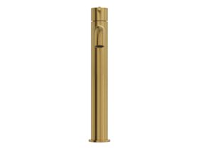 Supporting Image 2 - Mizu Drift Extended Basin Mixer Curved Spout Brushed Brass (6 Star) Lead Free