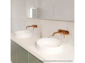 In Situ - Mizu Drift Wall Bath/Basin Mixer Set with Curved Spout