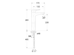 Roca Atlas Extended Basin Mixer Chrome (5 Star)