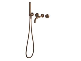 Hero - Sussex Pure Elemental Progressive Bath Mixer System with Handshower 250mm PVD Brushed Bronze