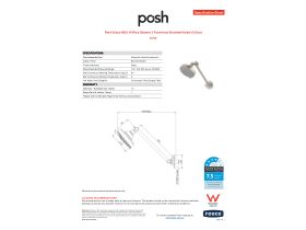Specification Sheet - Posh Solus MK3 Hi Rise Shower 3 Functions Brushed Nickel (4 Star)