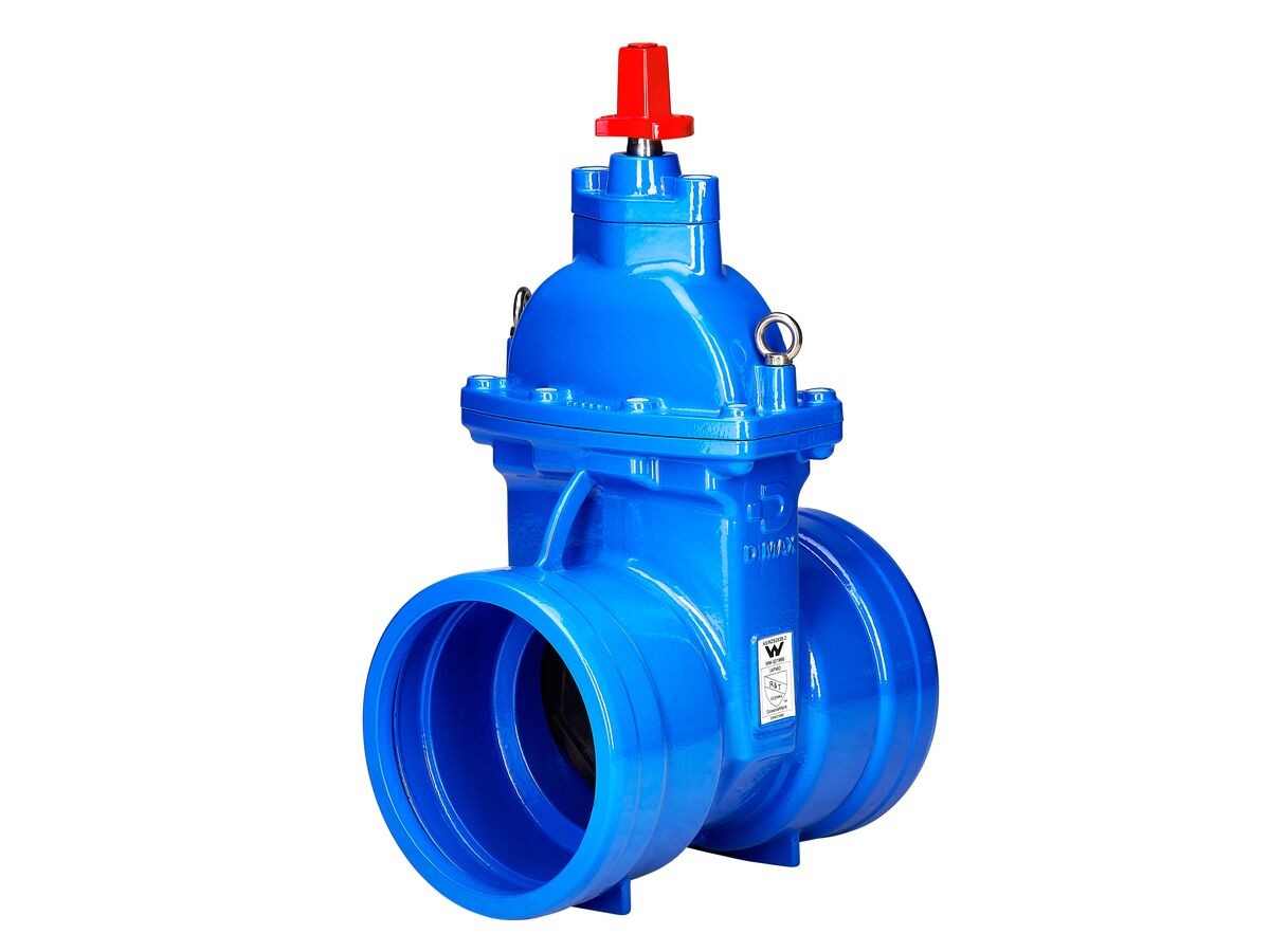 Dimax Resilient Seat Gate Valve PN16 (Socket - Socket) 200mm Clockwise Close