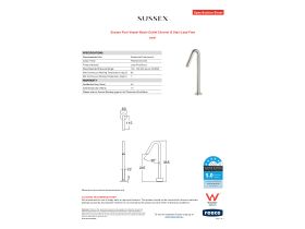 Specification Sheet - Sussex Pure Vessel Basin Outlet Chrome (5 Star) Lead Free