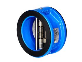 DIMAX Cast Iron Body Wafer Double Door Check Valve Full Stainless Steel 316 Trim Disc & Fasteners EPDM Gasket PN16 FBE Coated to AS/NZS 4158