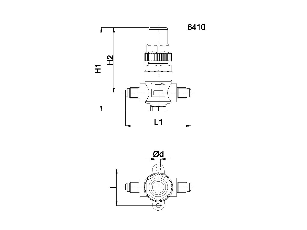 Castel Packed Cap Line Valve Flare