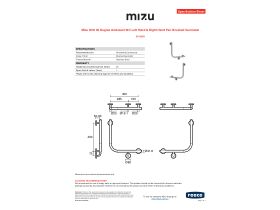 Specification Sheet - Mizu Drift 90 Degree Ambulant WC Left Hand & Right Hand Pair Brushed Gunmetal
