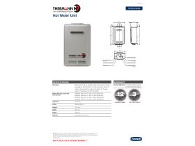 Specification Sheet - Thermann C7 26L Continuous Flow Hot Water Unit
