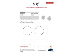 Specification Sheet - Milli Pure Progressive Dual Mixer Tap System Satin Chrome