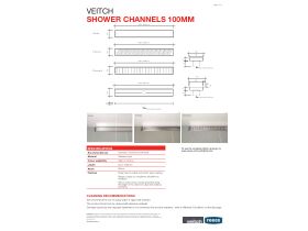 Technical Guide - Veitch RX100 Shower Channel 900mm (Fitzroy)