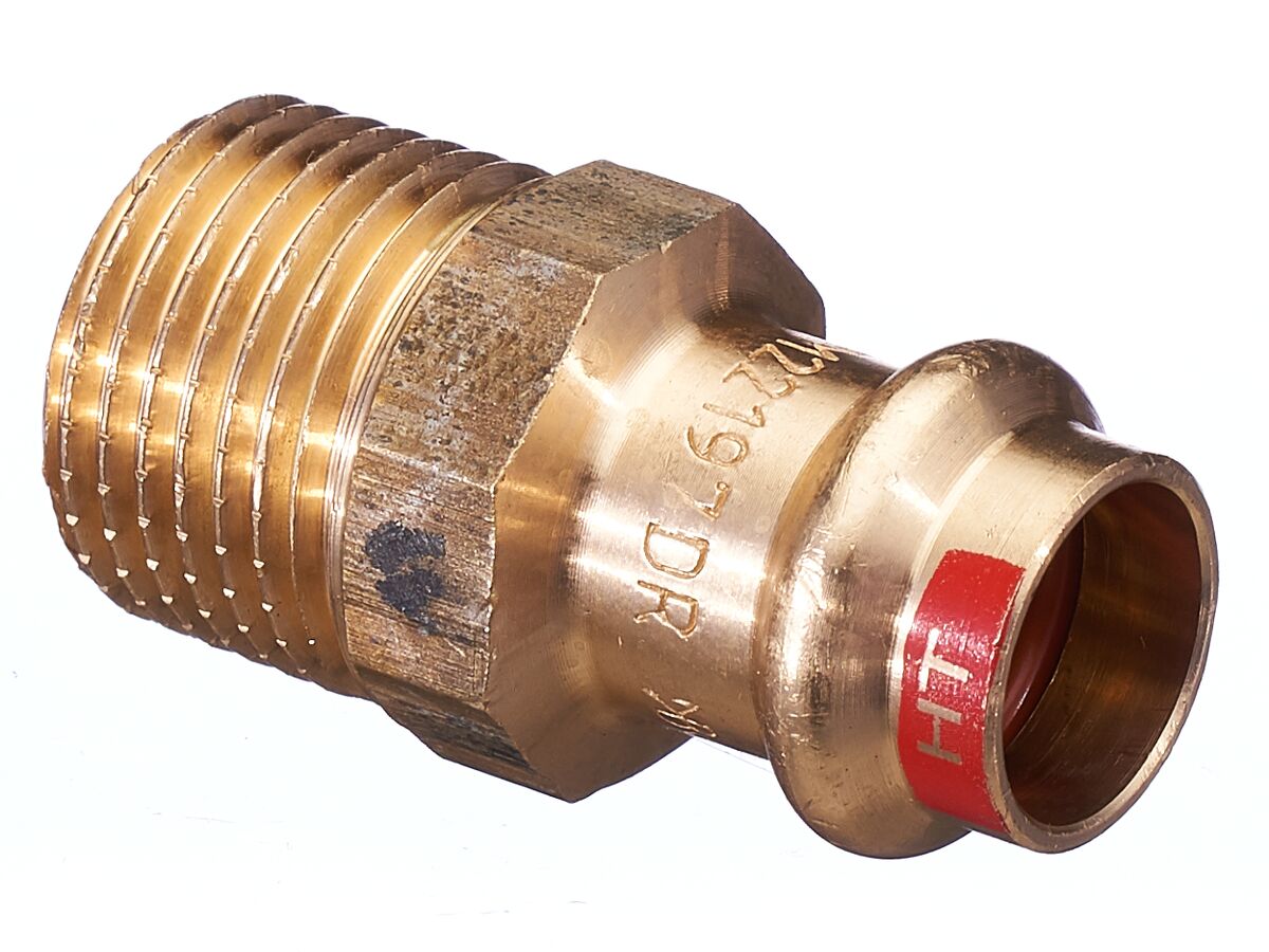 >B< Press Hi-Temp Male Coupling 15mm x 1/2" BSP