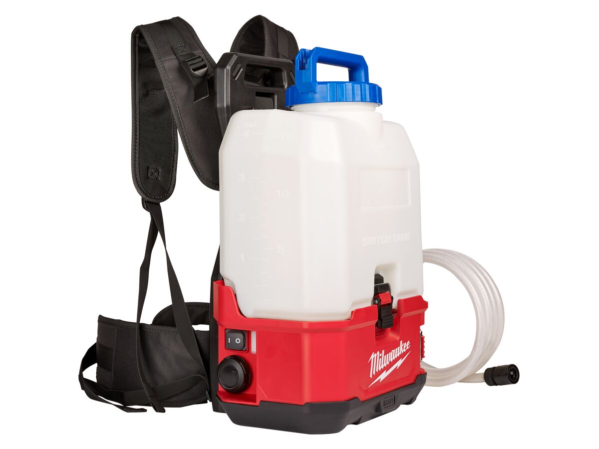 Milwaukee M18 Switch Tank 15 Litre Backpack Water Supply With Powered Base (Tool Only)
