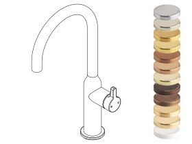 Hero - Faucet Strommen Vara Fin Gooseneck Basin Mixer Tap Specialty Finish (6 Star) Lead Free