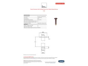 Specification Sheet - Faucet Strommen Vara Ceiling Shower Arm 100mm Armada Bronze