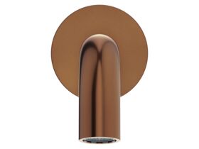 Supporting Image 2 - Mizu Drift Wall Basin/Bath Outlet Curve Spout 110mm Brushed Bronze (6 Star) Lead Free - Front
