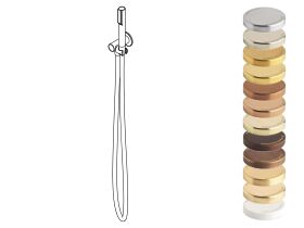 Hero - Faucet Strommen Vara Handshower on Bracket Specialty Finish (3 Star)