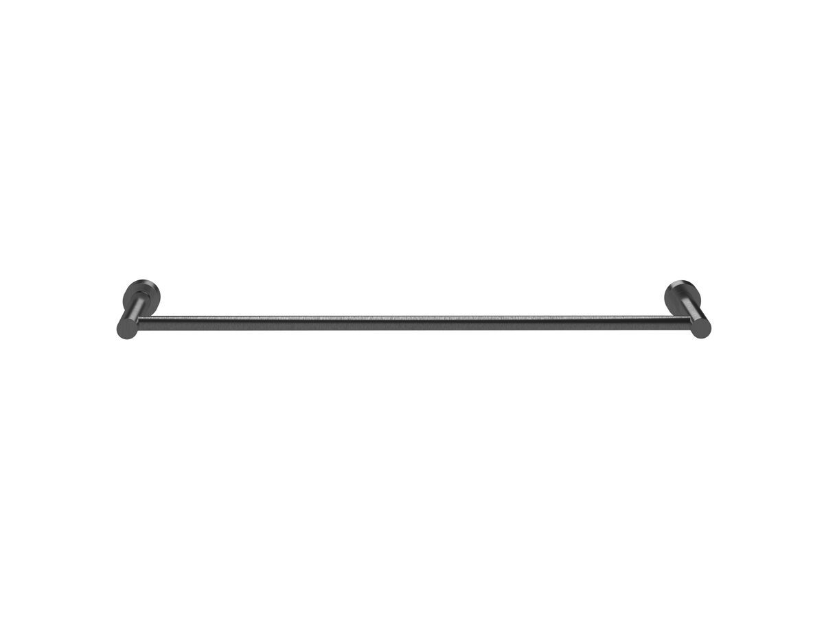 Scala Single Towel Rail 700mm LUX PVD Brushed Smoke Gunmetal