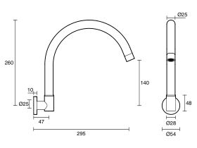 Sussex Scala Wall Spa Outlet Curved