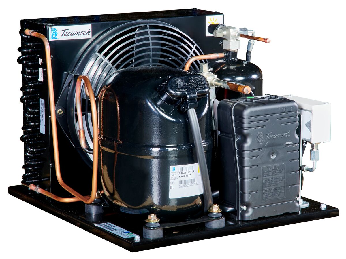 Tecumseh AJ2 HTA Condensing Unit 5/8HP R404 LBP CAJT2432ZBR-FZ-1 with Pressure Control
